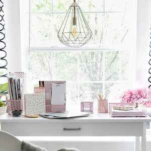 Load image into Gallery viewer, Riviera 6 Piece Pink Desk Organizer Set