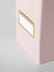 Load image into Gallery viewer, Foldable Magazine File Holder with Gold Label Holder - Set of 6 - Pink