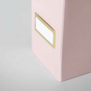 Load image into Gallery viewer, Foldable Magazine File Holder with Gold Label Holder - Set of 6 - Pink