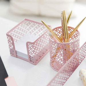 Load image into Gallery viewer, Riviera 6 Piece Pink Desk Organizer Set