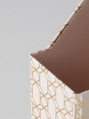 Load image into Gallery viewer, Foldable Magazine File Holder with Gold Label Holder - Set of 4 - Pink and Aqua