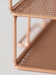 Load image into Gallery viewer, Fontvieille Stackable Rose Gold Paper Tray - Set of 2 - Letter Size