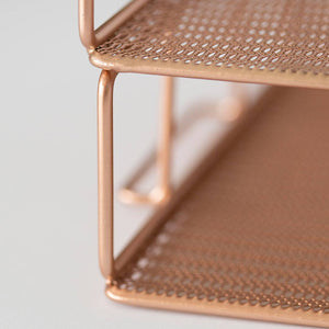 Load image into Gallery viewer, Fontvieille Stackable Rose Gold Paper Tray - Set of 2 - Letter Size
