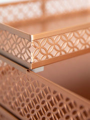 Load image into Gallery viewer, Riviera 6 Piece Rose Gold Interlocking Desk Organizer Set