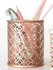 Load image into Gallery viewer, Riviera 6 Piece Rose Gold Desk Organizer Set