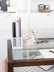 Load image into Gallery viewer, Riviera 6 Piece White Desk Organizer Set