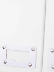 Load image into Gallery viewer, Foldable Magazine File Holder with Leather Label Holder - Set of 6 - White