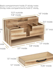 Load image into Gallery viewer, BLU MONACO Wooden Office Supplies Organizer