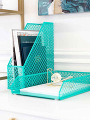 Load image into Gallery viewer, Riviera 6 Piece Dark Teal Desk Organizer Set