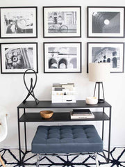 Load image into Gallery viewer, White Wooden Mail Organizer with Pen Holder and Drawer