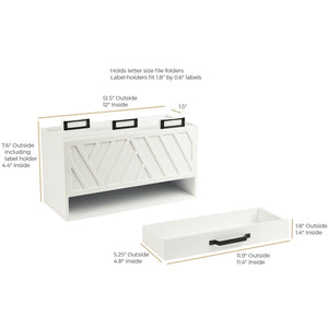 Load image into Gallery viewer, White Wooden Mail Organizer - 3 Tier - Decorative Inbox - Letter Sorter