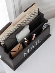 Load image into Gallery viewer, Espresso Brown Wooden Mail Organizer - 3 Tier