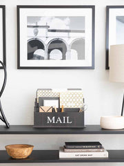 Load image into Gallery viewer, Espresso Brown Wooden Mail Organizer - 3 Tier