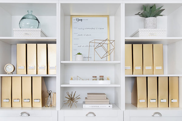 File Box Organizer: Save Desk Clutter with a file box organizer system