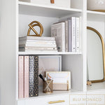 Load image into Gallery viewer, Geometric Gold Foil Black Binder 3 Ring - Set of 2-1 Inch Binders 3 Ring - 3 Ring Binders - 3 Ring Binders 1 Inch, Three Ring Binder - Cute Binder - Modern Preppy - 3 Hole Cute Binders
