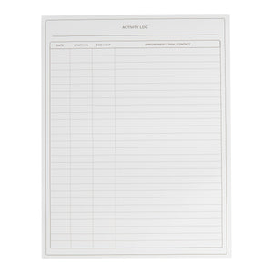 Load image into Gallery viewer, Activity Log Notepad - Log Comprehensive 50-Page - Sign in Sheet - Your Ultimate Activity Log, and Daily Log for Work by Blu Monaco

