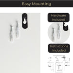 Load image into Gallery viewer, Mail Organizer Wall Mounted - Wooden Mail Holder for Keys Holder on Wall
