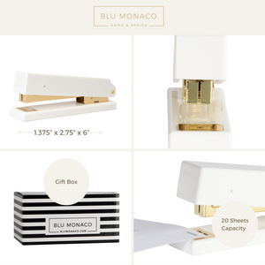 White and Gold Stapler
