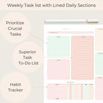 Load image into Gallery viewer, Pastel Weekly Planner Notepad – To-Do List with Habit Tracker and 52 Tear-Off Sheets – Beautiful Pastel Desk Planner for Goals, Priorities, and Self-Care
