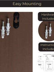Load image into Gallery viewer, Mail Organizer Wall Mounted - Brown Wooden Mail Holder for Modern Keys Holder
