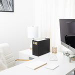 Load image into Gallery viewer, BLU MONACO Magazine Rack Floor: Leather Covered Wood Magazine Rack - Black Magazine Rack and Newspaper Holder - Stylish Magazine Holder Bathroom - Black Magazine Basket - Magazine Racks for Home
