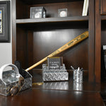 Load image into Gallery viewer, Blu Monaco Chrome Desk Organizer for Men - 4 Piece Desktop Organizer and Accessories Set - Letter - Mail Organizer, Sticky Note Holder, Pen Cup, Magazine File Holder - Galvanized - Chrome Finish
