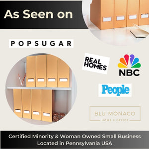 Load image into Gallery viewer, Foldable Magazine File Holder - Set of 4 - Rose Gold
