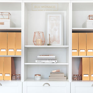 Load image into Gallery viewer, Foldable Magazine File Holder - Set of 4 - Rose Gold
