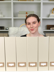 Load image into Gallery viewer, Set of 6 Foldable Magazine File Holders in Beige Linen with Label Holders
