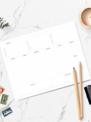 Load image into Gallery viewer, Weekly Planner Notepad – Undated Planner Pad with 52 Tear-Off Sheets – Beautiful To-Do List Notepad for Goals, Priorities, and Tracking