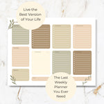 Load image into Gallery viewer, Earth Tones Weekly Notepad – To-Do List Pad with 52 Tear-Off Sheets – Natural Organizer with Calendar, Goals, and Priorities
