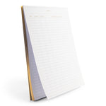 Load image into Gallery viewer, BLU MONACO Activity Log Notepad Log Comprehensive 50-Page Activity Log Notepad Sign in Sheet with Gold Text and Highlights - Your Ultimate Activity Log, and Daily Log for Work
