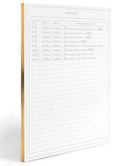 Load image into Gallery viewer, Activity Log Notepad - Log Comprehensive 50-Page - Sign in Sheet - Your Ultimate Activity Log, and Daily Log for Work by Blu Monaco

