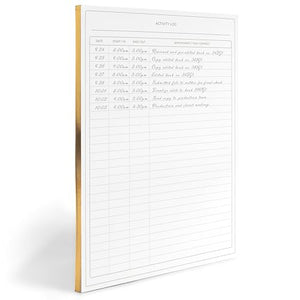 Load image into Gallery viewer, Activity Log Notepad - Log Comprehensive 50-Page - Sign in Sheet - Your Ultimate Activity Log, and Daily Log for Work by Blu Monaco
