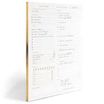 Load image into Gallery viewer, Daily To Do List Notepad for Work - Daily Planner Pad 8.5 x 11 50 Sheet with Gold Edge - Daily Planner Notepad - Daily Schedule Board - Daily Plan - Daily Notepad - Work To Do List Notebook Organizer
