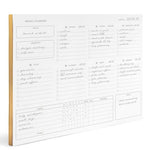 Load image into Gallery viewer, Black Weekly Planning Pad - Undated Calendar Notepad with 52 Tear-Off Sheets - Versatile Organizer for To-Do Lists, Scheduling, and Desk Planning
