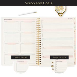 Large Planner 2024-2025 Daily Weekly Monthly Planners 2024-2025 - 8.5" x 11" Appointment Book for Women, Mom, Work, School Calendar Planner - 18 Month Planner 2024-2025 with 419 Stickers and Bookmark