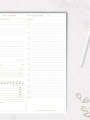 Load image into Gallery viewer, Daily To Do List Notepad for Work - Daily Planner Pad 8.5 x 11 50 Sheet with Gold Edge - Daily Planner Notepad - Daily Schedule Board - Daily Plan - Daily Notepad - Work To Do List Notebook Organizer
