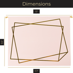 Load image into Gallery viewer, Set of 12 Pink Cute Hanging File Folders Letter Size with Geometric Gold Foil Designs, Letter Size Decorative Hanging Folders for Filing Cabinet and Hanging File System, File Cabinet Folders
