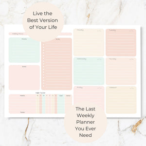 Load image into Gallery viewer, Pastel Weekly Planner Notepad – To-Do List with Habit Tracker and 52 Tear-Off Sheets – Beautiful Pastel Desk Planner for Goals, Priorities, and Self-Care
