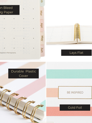 Load image into Gallery viewer, Small Planner 2024-2025 Daily Weekly Monthly Planners 2024-2025 - 6&quot; x 9&quot; Appointment Book for Women, Mom, Work, School Calendar Planner - 18 Month Planner 2024-2025 with 212 Stickers and Bookmark
