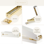 Load image into Gallery viewer, White and Gold Stapler
