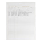 Load image into Gallery viewer, BLU MONACO Activity Log Notepad Log Comprehensive 50-Page Activity Log Notepad Sign in Sheet with Gold Text and Highlights - Your Ultimate Activity Log, and Daily Log for Work
