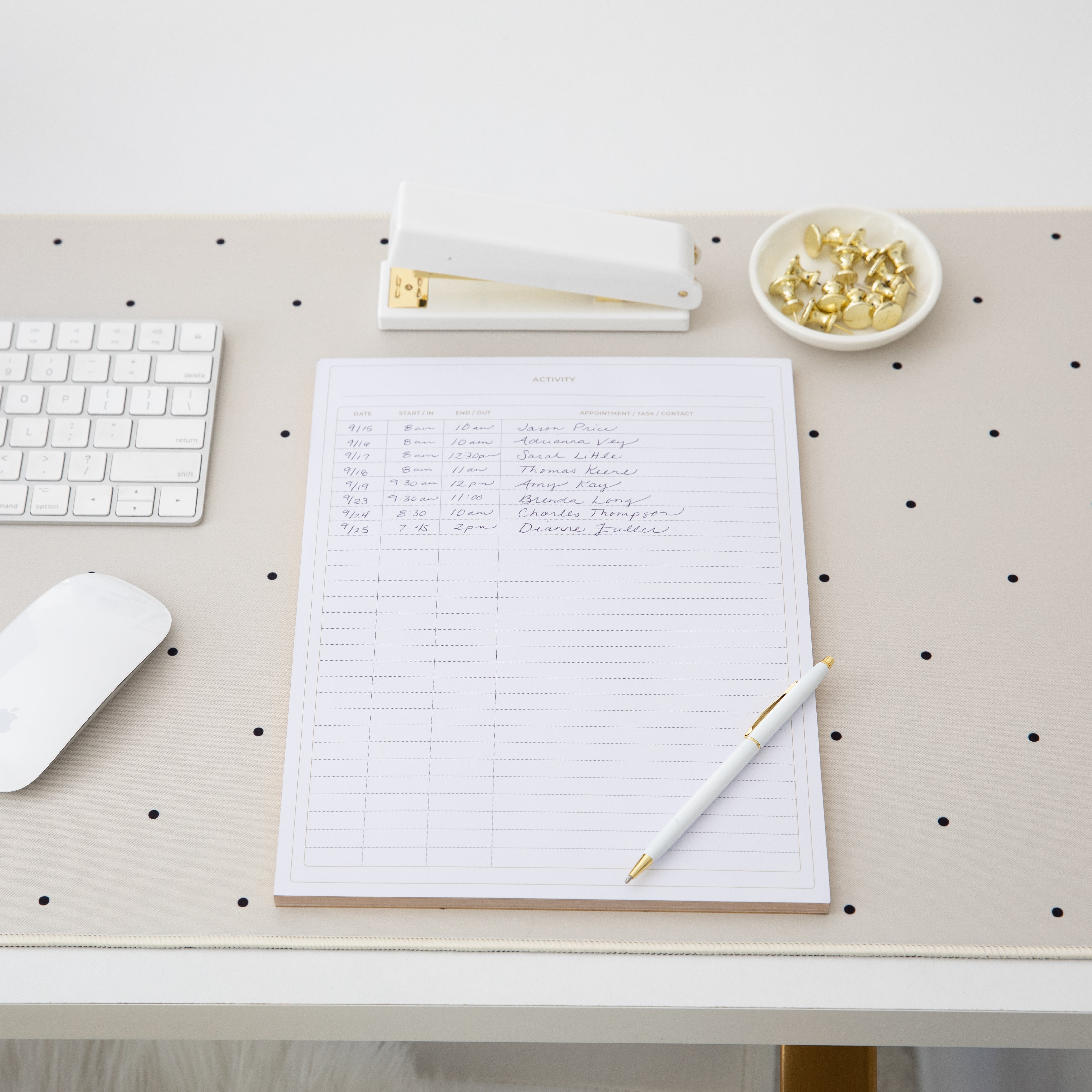 BLU MONACO Activity Log Notepad Log Comprehensive 50-Page Activity Log ...