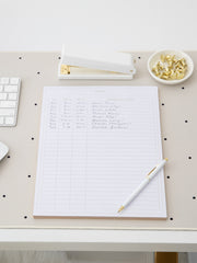 Load image into Gallery viewer, BLU MONACO Activity Log Notepad Log Comprehensive 50-Page Activity Log Notepad Sign in Sheet with Gold Text and Highlights - Your Ultimate Activity Log, and Daily Log for Work
