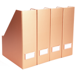 Load image into Gallery viewer, Foldable Magazine File Holder - Set of 4 - Rose Gold
