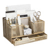 Gold Desk Organizer with Drawer