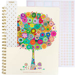 Load image into Gallery viewer, Blu Monaco Teacher Planner 2025-2026 Academic Year - Colorful Tree Design, 8.5&quot; x 11&quot; Weekly &amp; Monthly Lesson Planner, Spiral Bound, 215 Stickers, Bookmark, July 2025-2026
