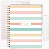 2026–2027 Teacher Planner – Pastel Striped Cover | Best‑Selling Academic Lesson Plan Book for Teachers | July 2026–June 2027 | Monthly & Weekly Planning, Stickers, Pocket & Snap‑In Bookmark