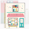 Undated Teacher Planner – 12 Months & 52 Weeks | Colorful Bookstore Cover | Monthly & Weekly Lesson Plan Book with Stickers, Storage Pocket & Snap‑In TODAY Bookmark | Classroom Organizer with Logs, Checklists & Student Info
